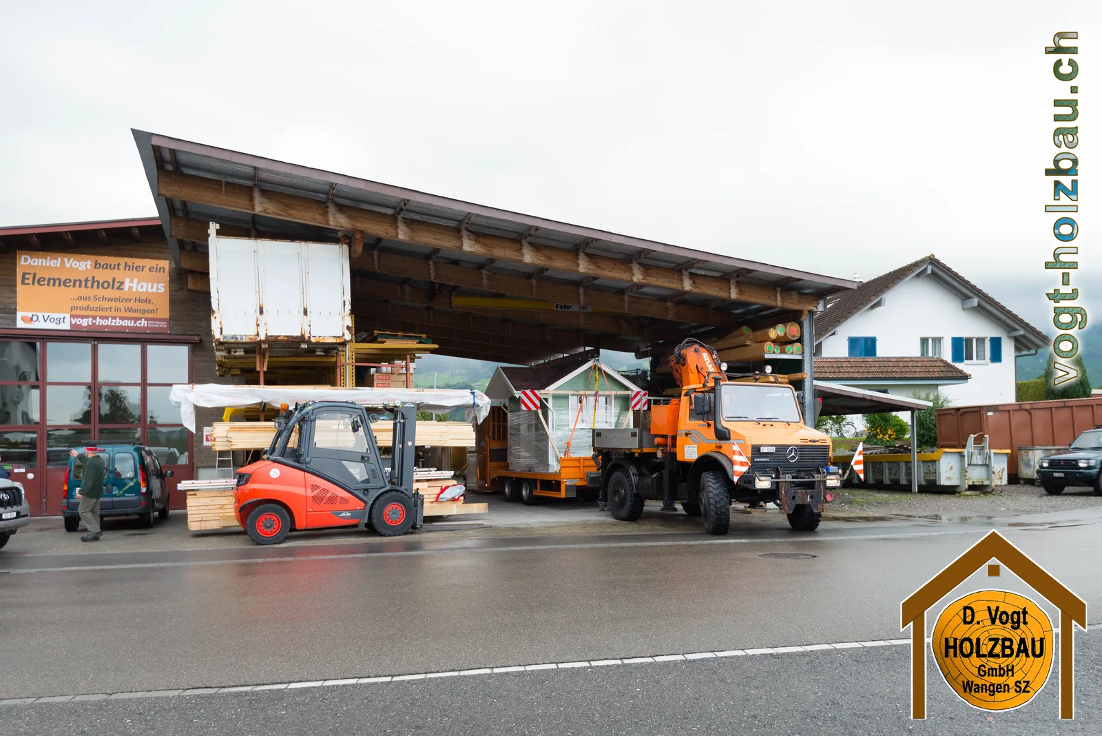 Transport des Häuschens
