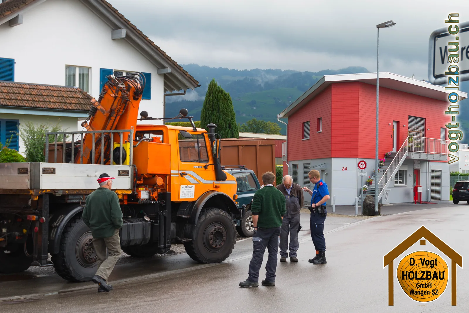 Transport des Häuschens