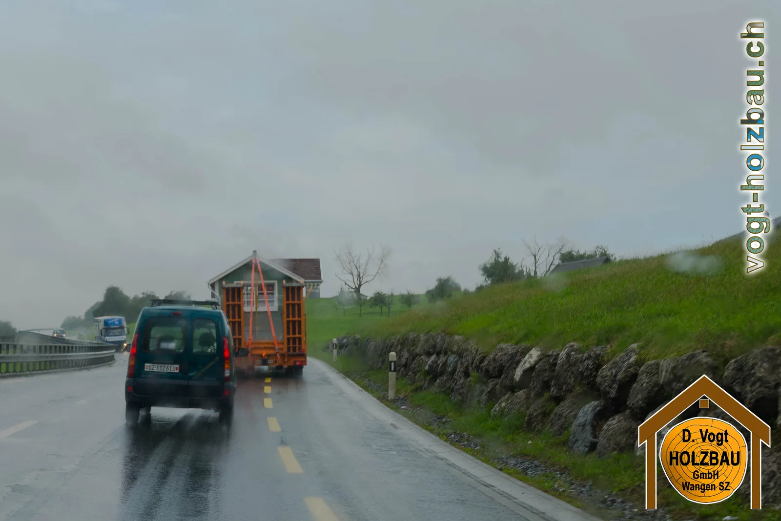 Transport des Häuschens