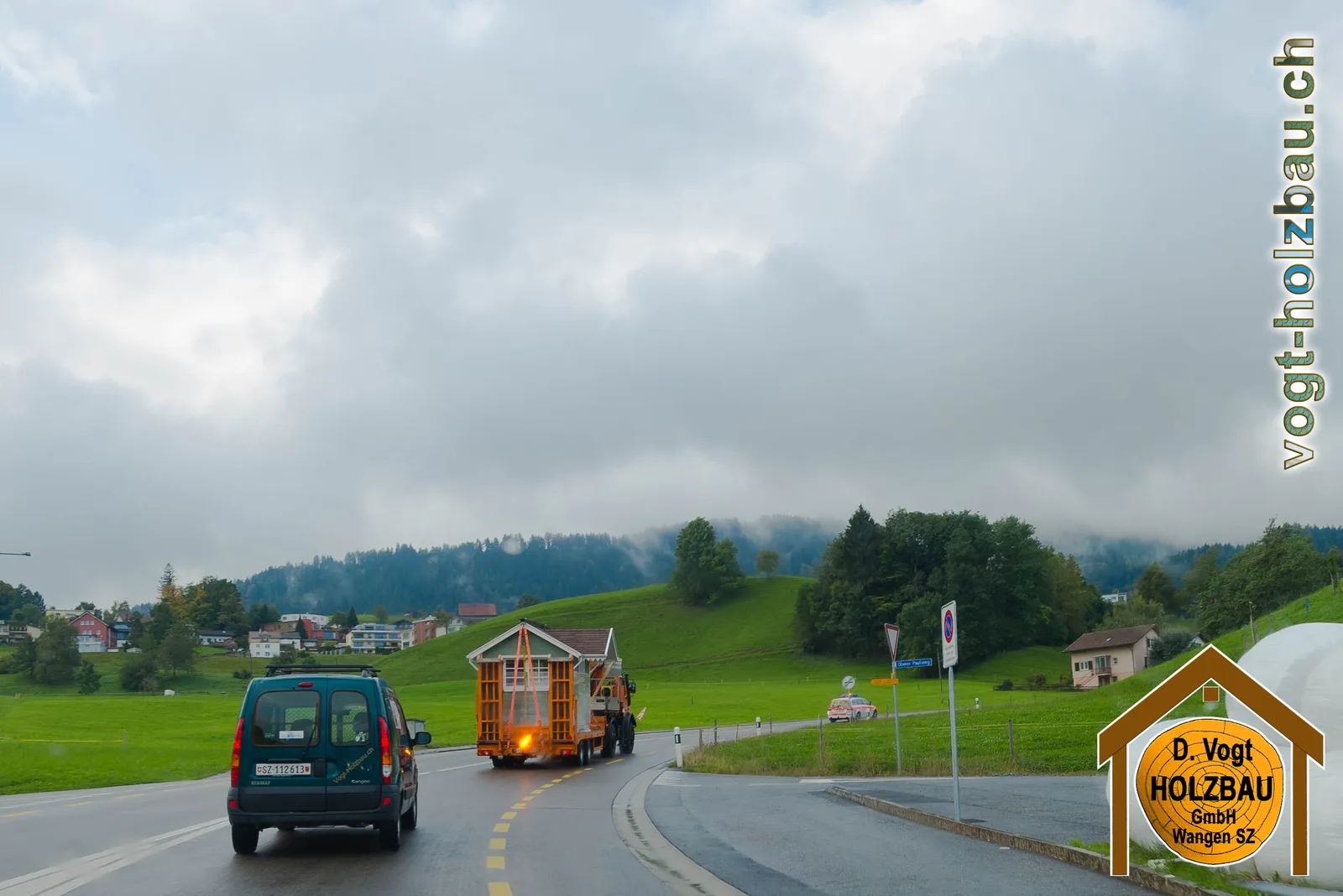 Transport des Häuschens