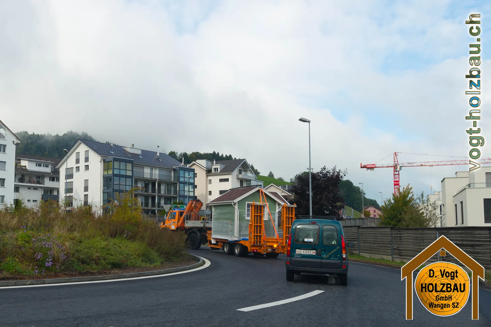 Transport des Häuschens