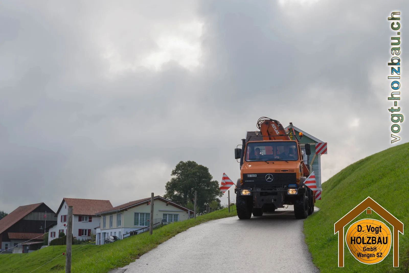 Transport des Häuschens