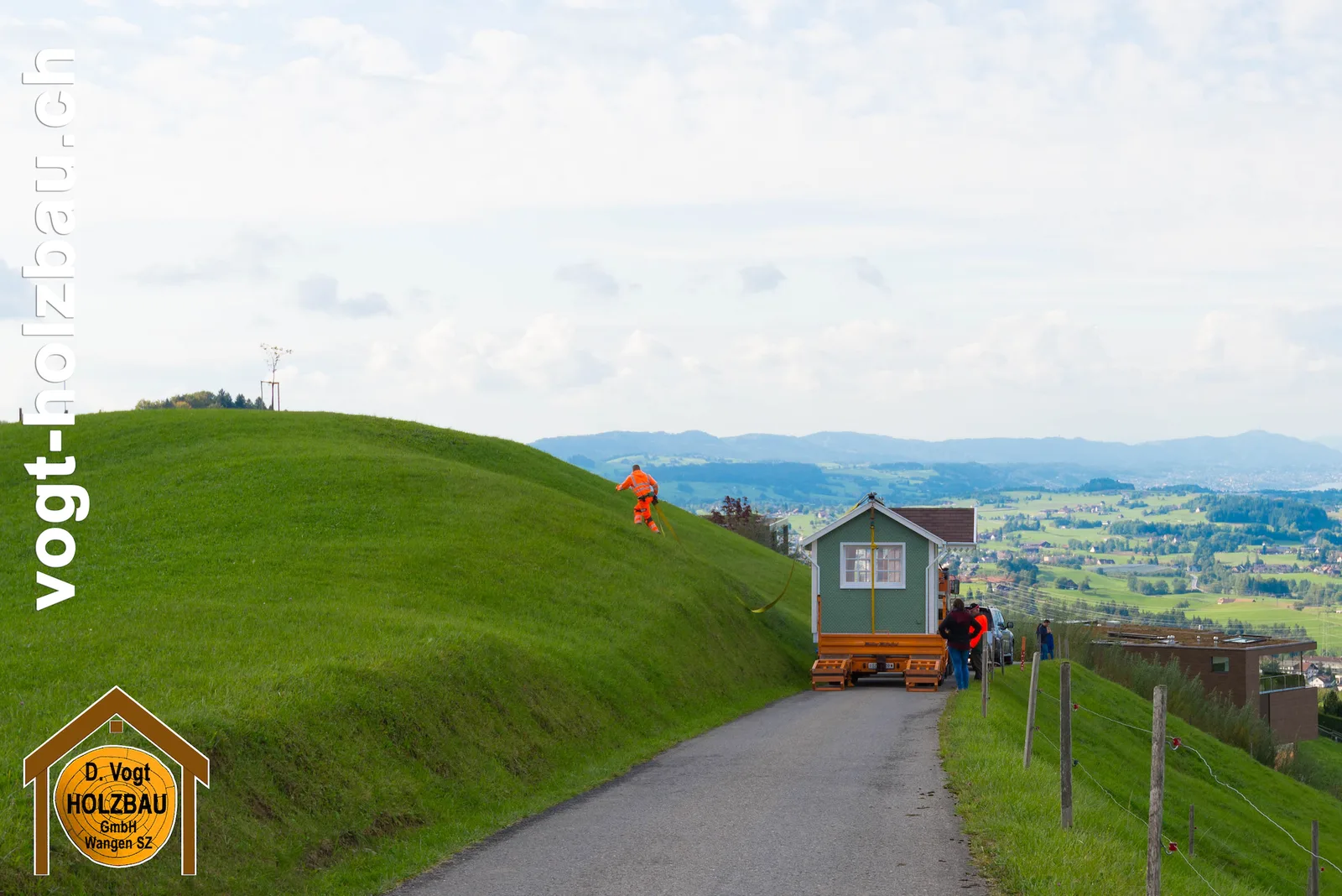 Transport des Häuschens